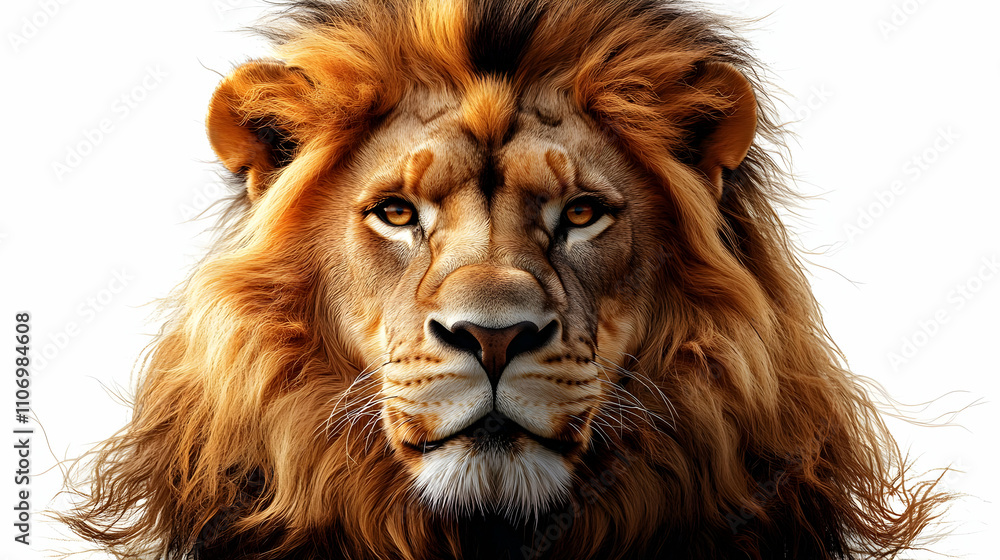 Majestic Lion: Wild King's Powerful Gaze, African Pride Majestic Lion: Wild King's Powerful Gaze, African Pride