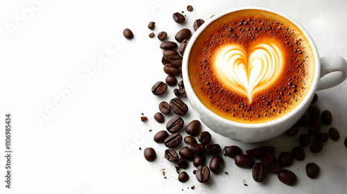 Heart Latte Art: Coffee Bea...