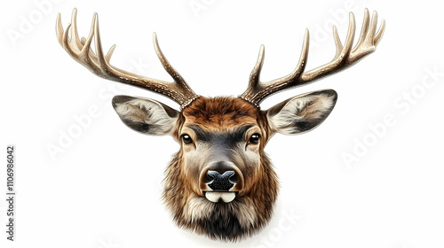 Majestic Deer Head: Antlers...