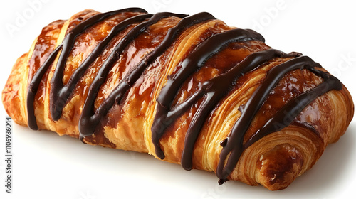 Chocolate Drizzled Croissan...