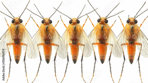 Orange Insects: Detailed Vi...