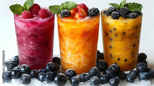 Frozen Berry Smoothies: Ref...