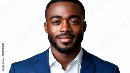 Confident Man Smiles: Portr...