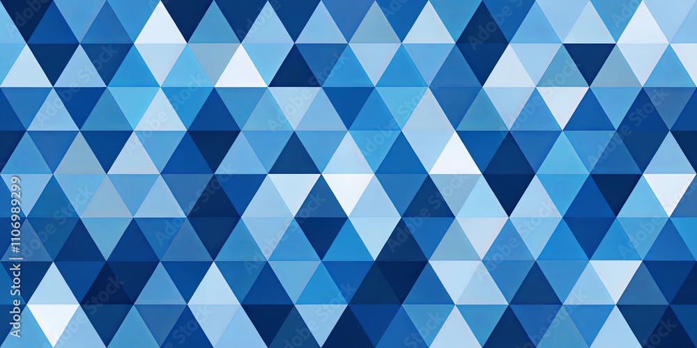 Abstract Geometric Pattern of Interlocking Triangles in Shades of Blue Abstract Geometric Pattern of Interlocking Triangles in Shades of Blue