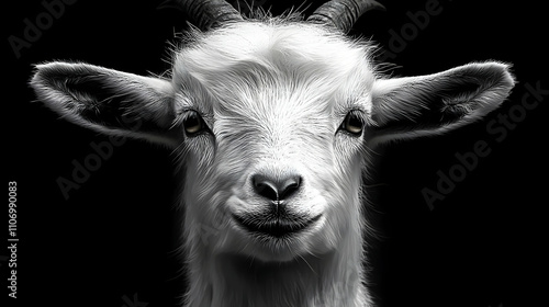 Adorable Goat Portrait: A C...