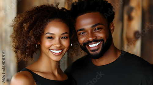 Couple's Radiant Smiles: Lo...