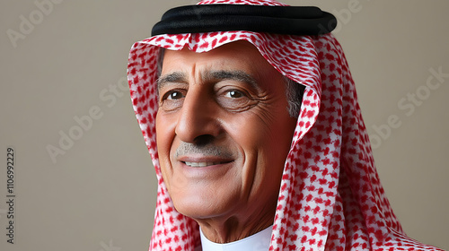 Smiling Man in Traditional ...