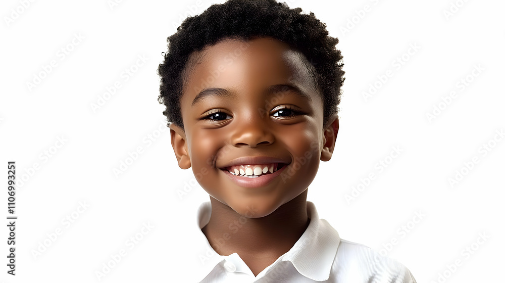 Child's Joyful Smile: Portrait of Happiness Child's Joyful Smile: Portrait of Happiness