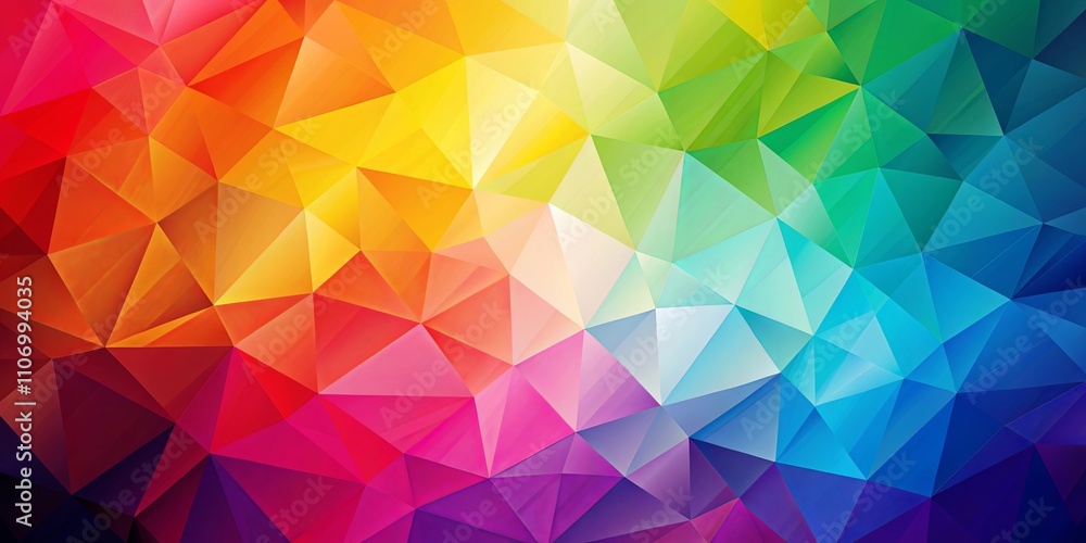 Vibrant Spectrum of Interlocking Triangles A Colorful Geometric Background