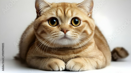 Adorable Golden Cat Poses G...