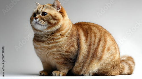 Adorable Ginger Cat Sitting...