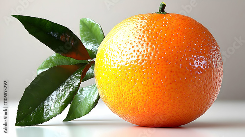 Vibrant Orange with Lush Gr...