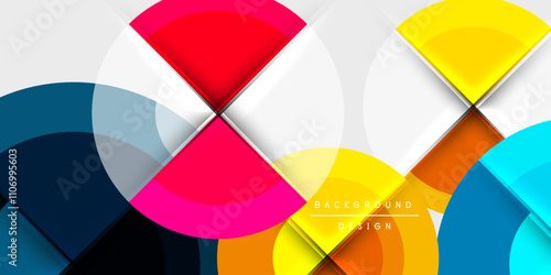 Target circle geometric abstract shapes. Vector Illustration For Wallpaper, Banner, Background, Card, Book Illustration, landing page