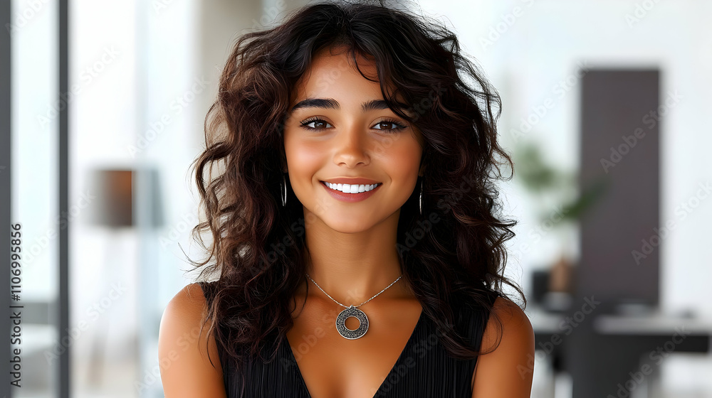 Radiant Smile: Woman's Confidence & Beauty, Jewelry Style Radiant Smile: Woman's Confidence & Beauty, Jewelry Style