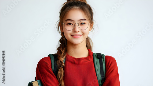 Student Smiles, Confidently...