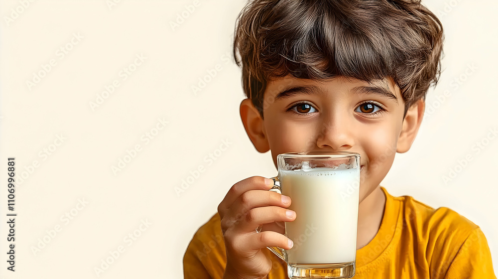Child Drinks Milk: Healthy Habits, Happy Kids, Nutrition Child Drinks Milk: Healthy Habits, Happy Kids, Nutrition