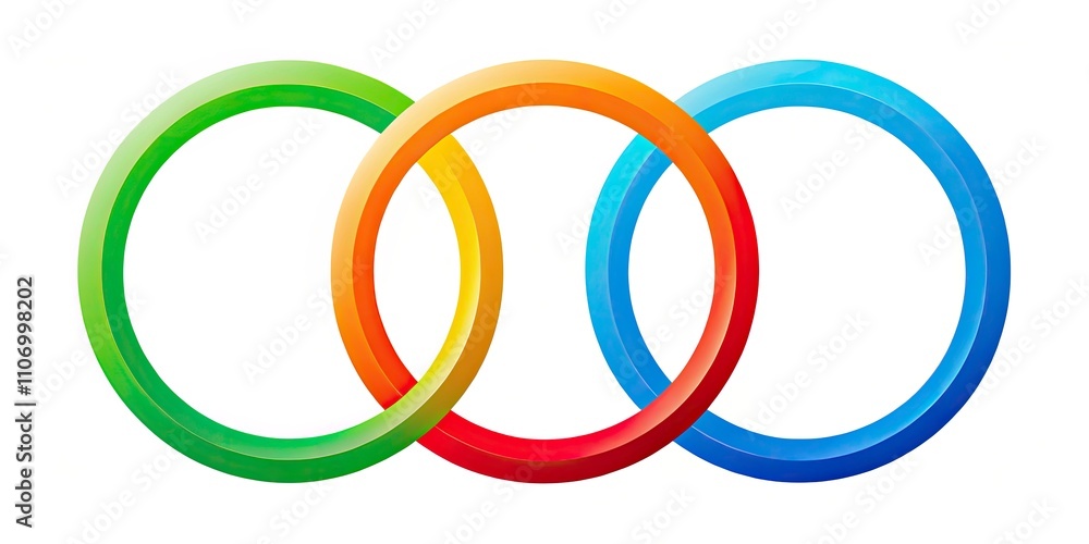 Interconnected Rings Logo Design, Circular Abstract Branding, Three Connected Circles, Modern Business Symbol, Creative Circle Logo Concept Interconnected Rings Logo Design, Circular Abstract Branding, Three Connected Circles, Modern Business Symbol, Creative Circle Logo Concept