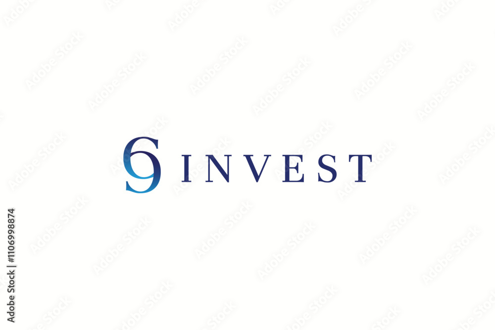 modern symbol invest logo design vector illustration. simple 69 letter iconic logo vector design for invest, finance, business, profit and marketing isolated on white modern symbol invest logo design vector illustration. simple 69 letter iconic logo vector design for invest, finance, business, profit and marketing isolated on white