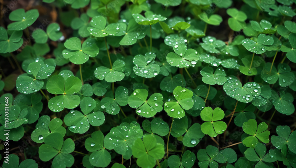 background of clover leafs background of clover leafs