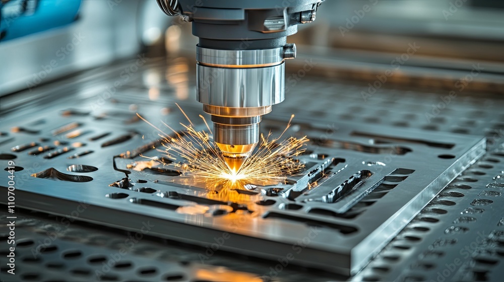 Laser Cutting Machine Precisely Cuts Metal Sheet Laser Cutting Machine Precisely Cuts Metal Sheet