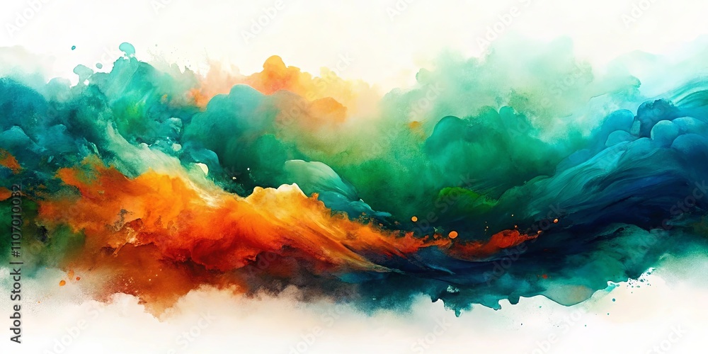 Abstract Colorful Swirling Paint Texture A Dynamic Blend of Orange, Teal, and Deep Blue Hues Abstract Colorful Swirling Paint Texture A Dynamic Blend of Orange, Teal, and Deep Blue Hues