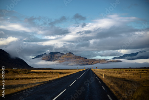 road in the mountains of iceland