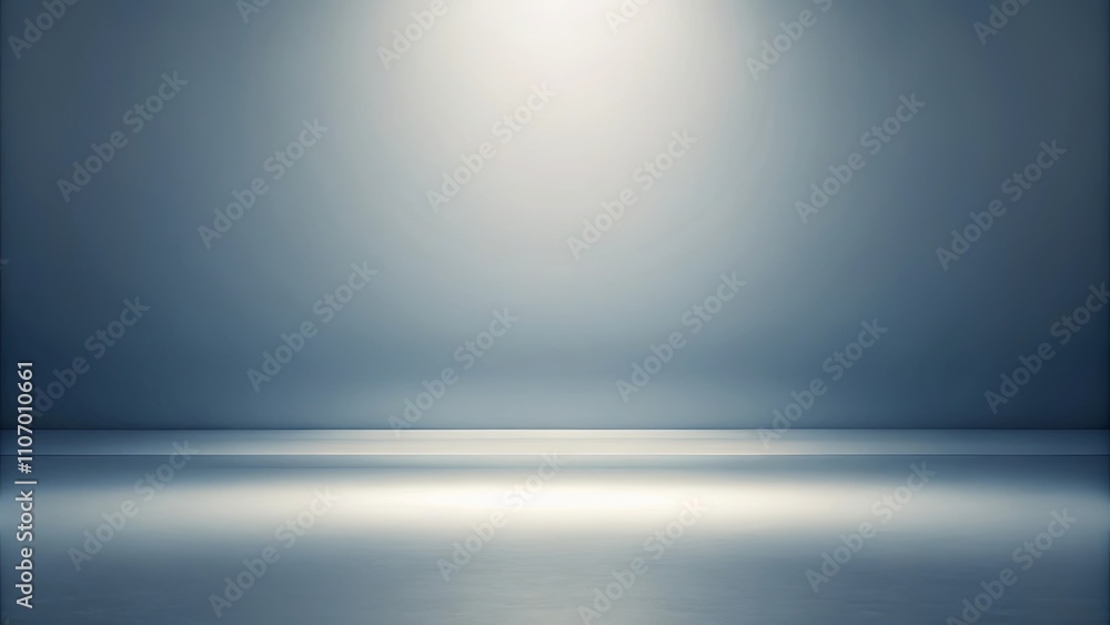 Empty Studio Room with a Single Light Source and Subtle Gradient Empty Studio Room with a Single Light Source and Subtle Gradient