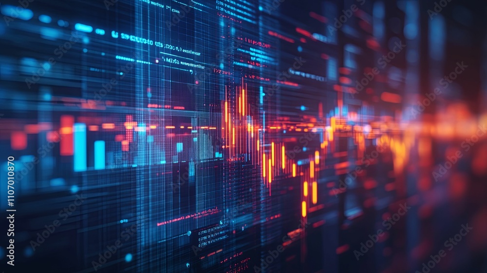Abstract Digital Data Stream Visualization Abstract Digital Data Stream Visualization