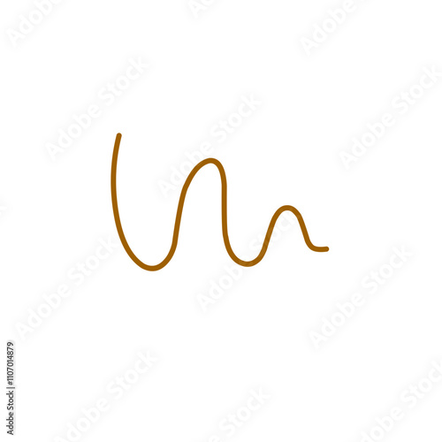 wavy brown line