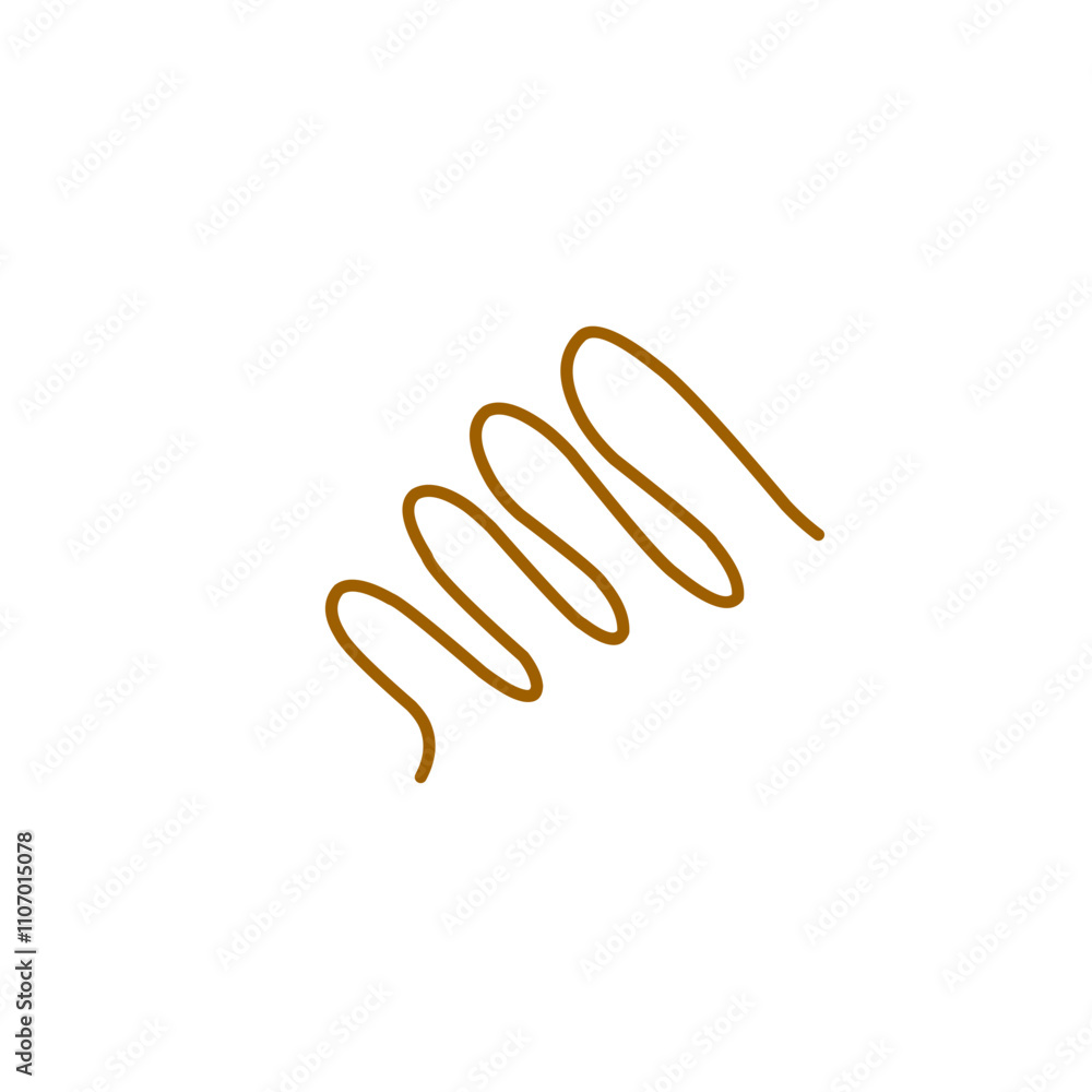 Fototapeta premium wavy brown line