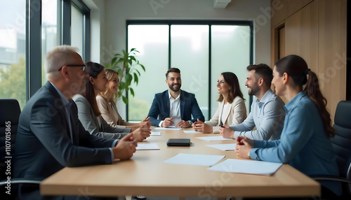 business team working together