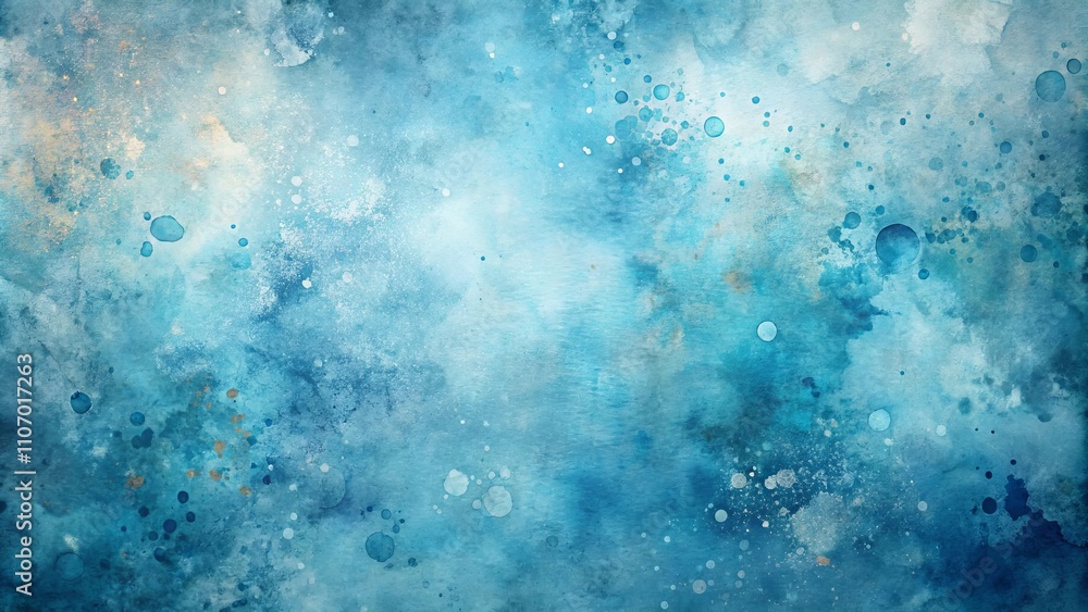 Abstract Blue Watercolor Texture with Gold Splashes A Serene Background for Design Projects Abstract Blue Watercolor Texture with Gold Splashes A Serene Background for Design Projects