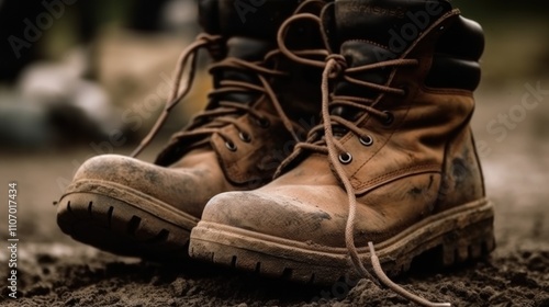 Resilient Work Boots: A testament to hard work and dedication photo