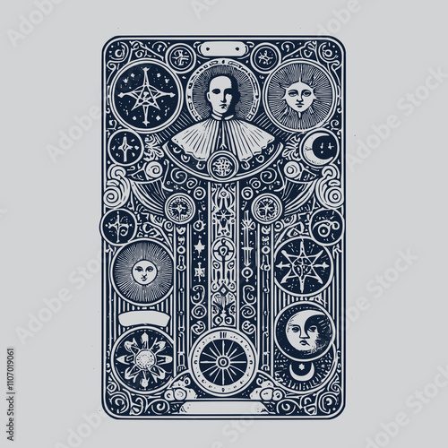 priest tarot tattoo for mystical art lovers