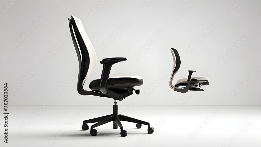 Modern & Minimalist Ergonomic Office Chair Logo Design Modern & Minimalist Ergonomic Office Chair Logo Design