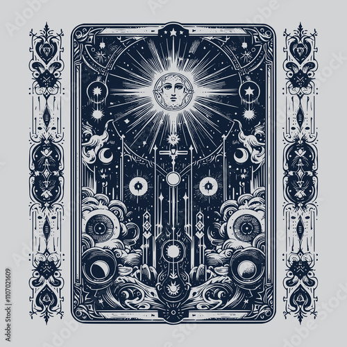 priest tarot playing card tattoo for collectors