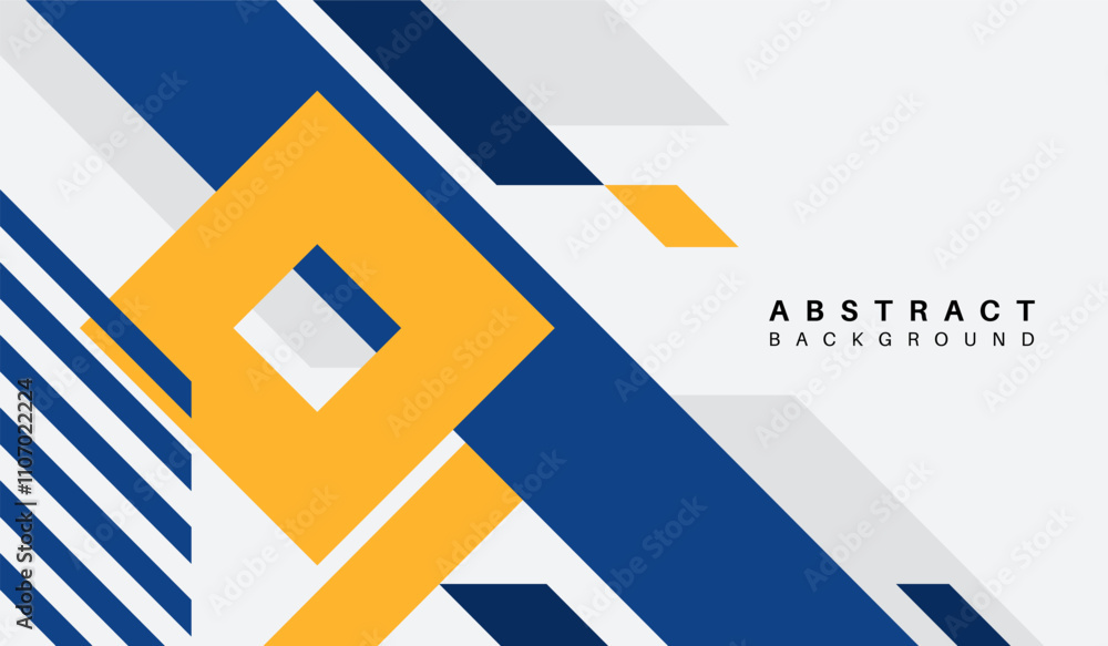 Blue and yellow abstract geometric background vector illustration Blue and yellow abstract geometric background vector illustration