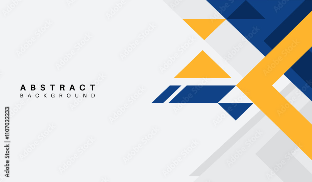 Blue and yellow abstract geometric background vector illustration Blue and yellow abstract geometric background vector illustration