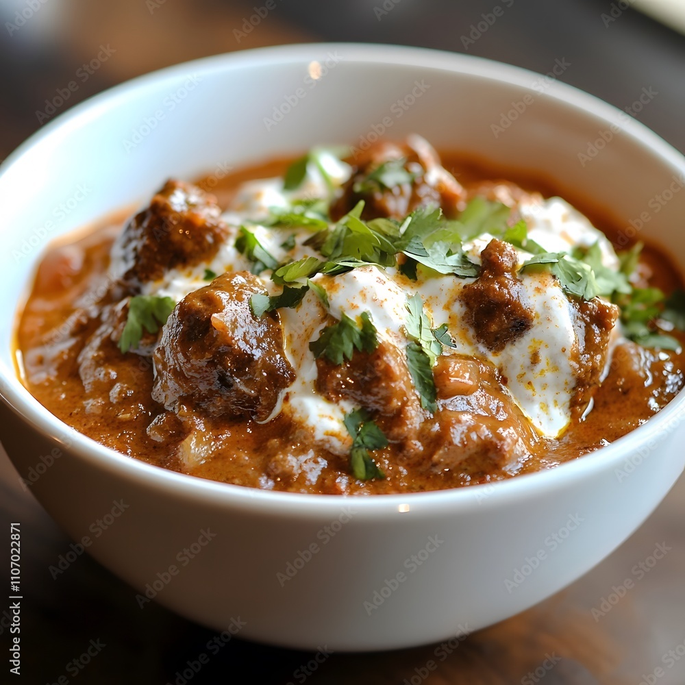 Flavors of the world coming together in a fusion dish, blending Indian spices with Western comfort food.
Flavors of the world coming together in a fusion dish, blending Indian spices with Western comfort food.