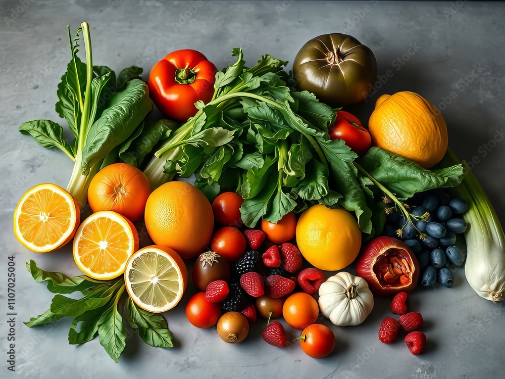 Retro healthy food staples. Retro healthy food staples.
