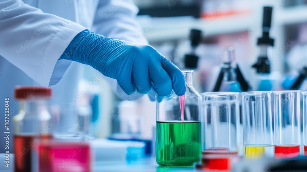 A clinical toxicologist analyzing toxic substances in a toxicology laboratory, with chemical analysis equipment and toxicological research setting visible, Toxicology style A clinical toxicologist analyzing toxic substances in a toxicology laboratory, with chemical analysis equipment and toxicological research setting visible, Toxicology style