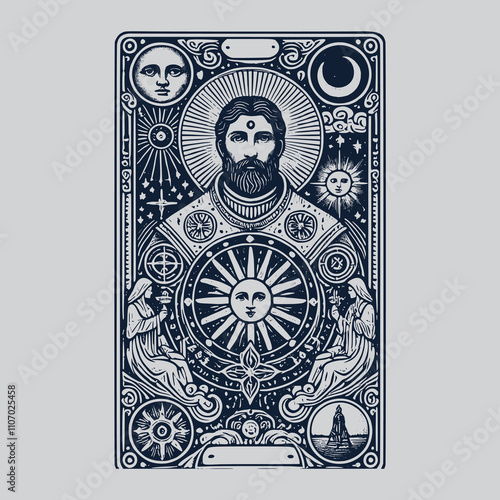 priest tarot card tattoo for divination lovers