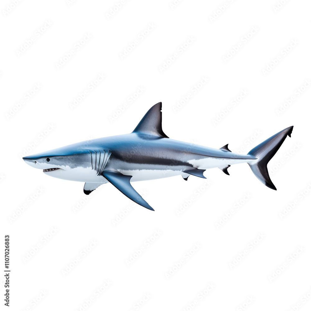 Realistic illustration of a great white shark Realistic illustration of a great white shark