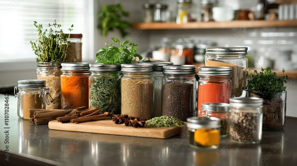 Spice organization tips for home cooks kitchen food photography modern environment close-up view culinary inspiration Spice organization tips for home cooks kitchen food photography modern environment close-up view culinary inspiration