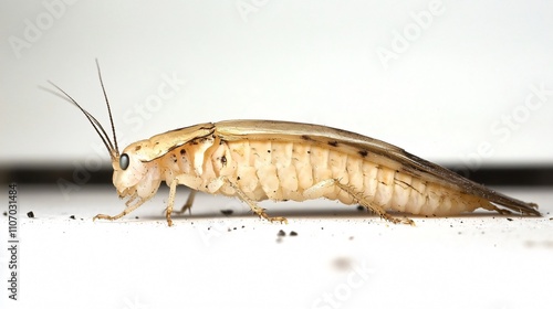 Close-Up of a Cockroach: Exploring the Intricate Details of an Insect photo