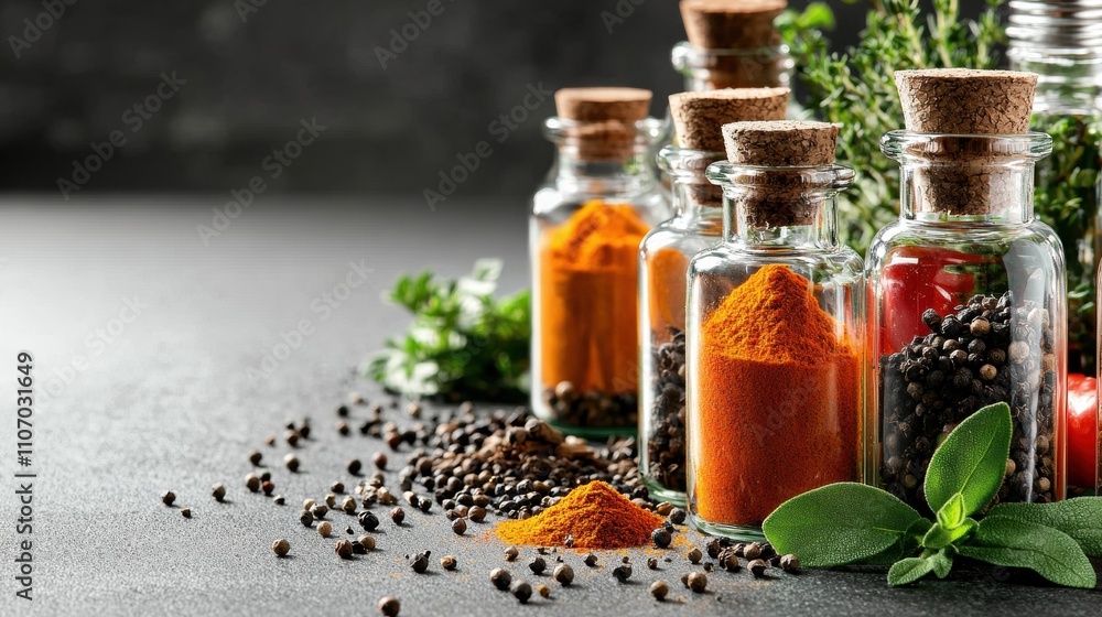 Spice preparation and display kitchen food photography indoor environment close-up view culinary artistry for home cooking Spice preparation and display kitchen food photography indoor environment close-up view culinary artistry for home cooking