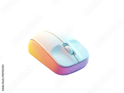 Computer mouse isolated on transparent background  photo