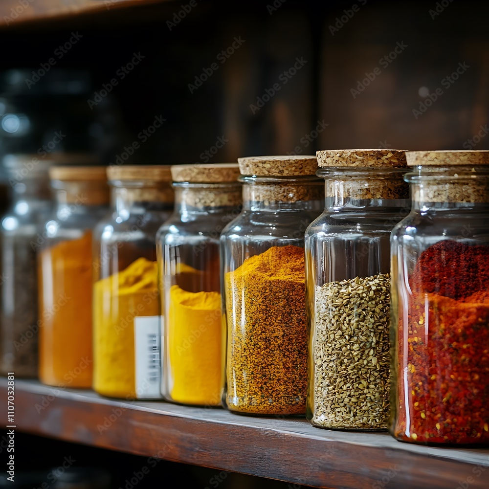 Spice station with jars of cumin, paprika, and turmeric ready to flavor dishes.
Spice station with jars of cumin, paprika, and turmeric ready to flavor dishes.