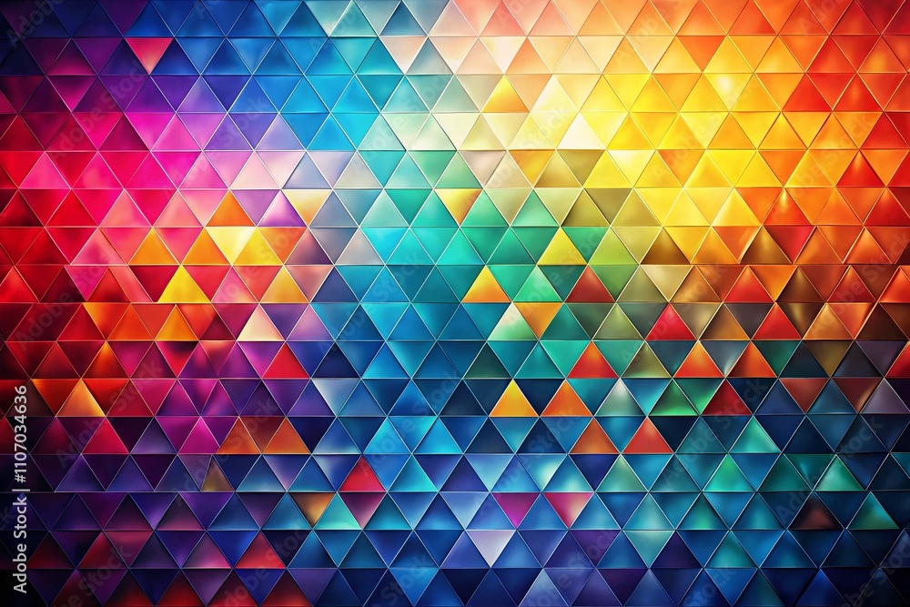 Modern Abstract Triangular Geometric Background in Vibrant Colors for Design and Art Projects with High Depth of Field and Sharp Detail for Creative Applications Modern Abstract Triangular Geometric Background in Vibrant Colors for Design and Art Projects with High Depth of Field and Sharp Detail for Creative Applications
