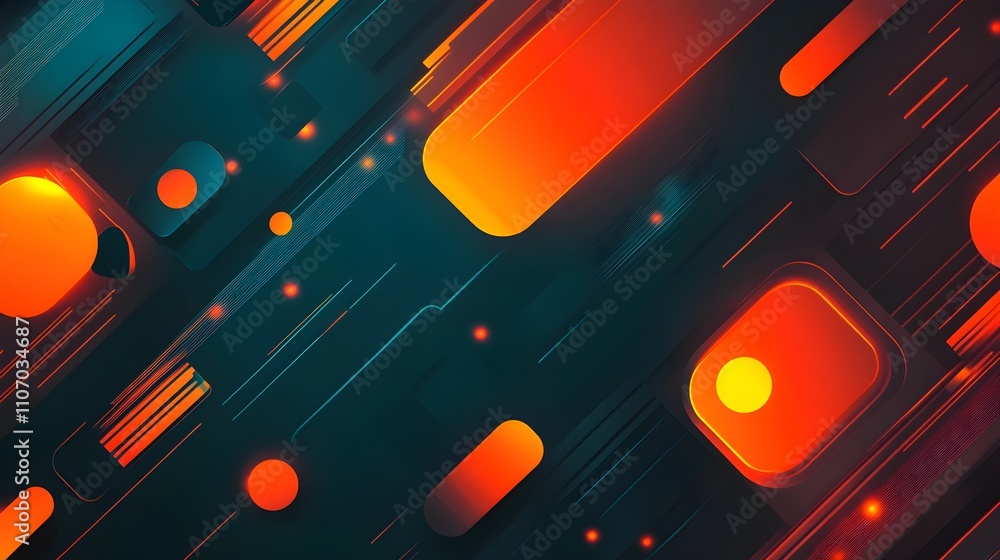 Abstract memphis motion background with vibrant colors gradient Abstract memphis motion background with vibrant colors gradient